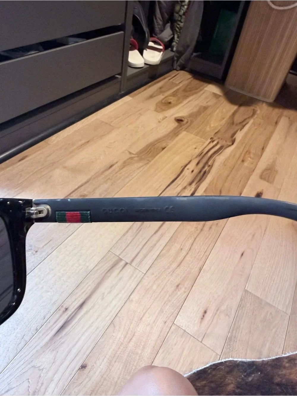 Gucci Black Men’s Classic Square Sunglasses
